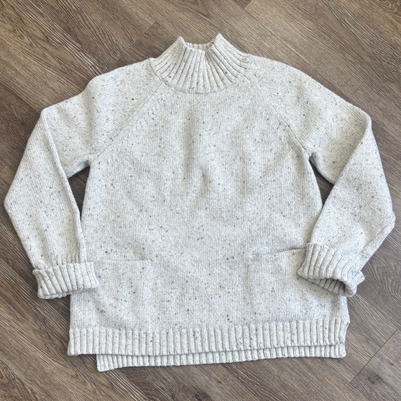 J. Jill Sweaters - J. Jill Speckled Cream Mock Neck Sweater